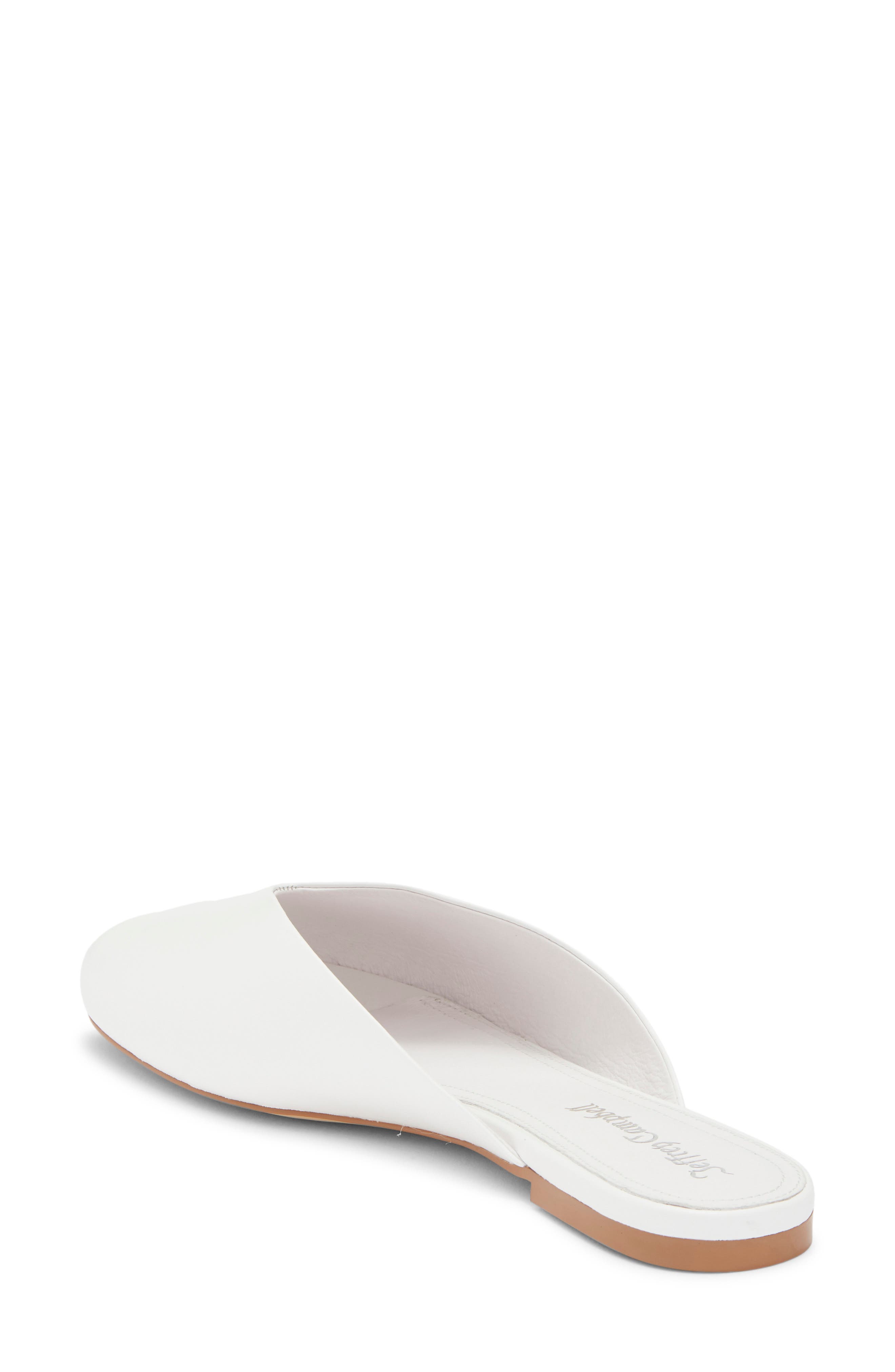 Indwell Peep Toe Slide Sandal, Alternate, color, WHITE