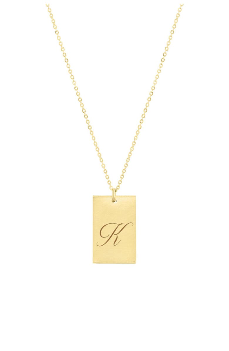 Set & Stones Stella Initial Necklace, Main, color, Gold / K