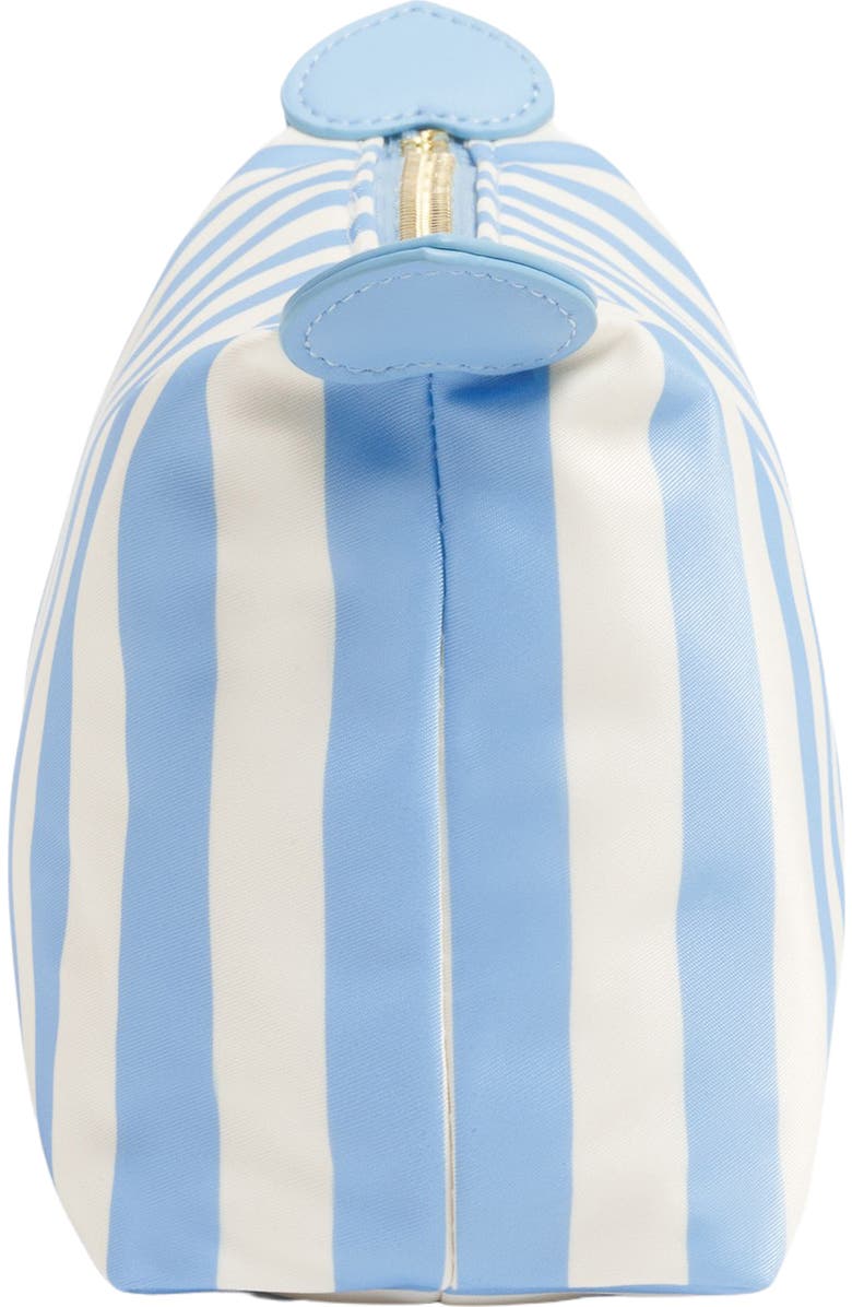 Stoney Clover Lane Small Stripe Nylon Pouchette, Alternate, color, Periwinkle Stripes