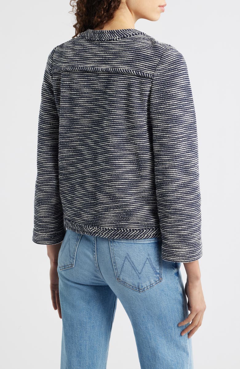 rag 
bone Clarice Cotton Blend Jacket, Alternate, color, Navy