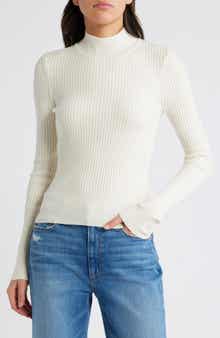 PAIGE Raisa Rib Mock Neck Sweater
