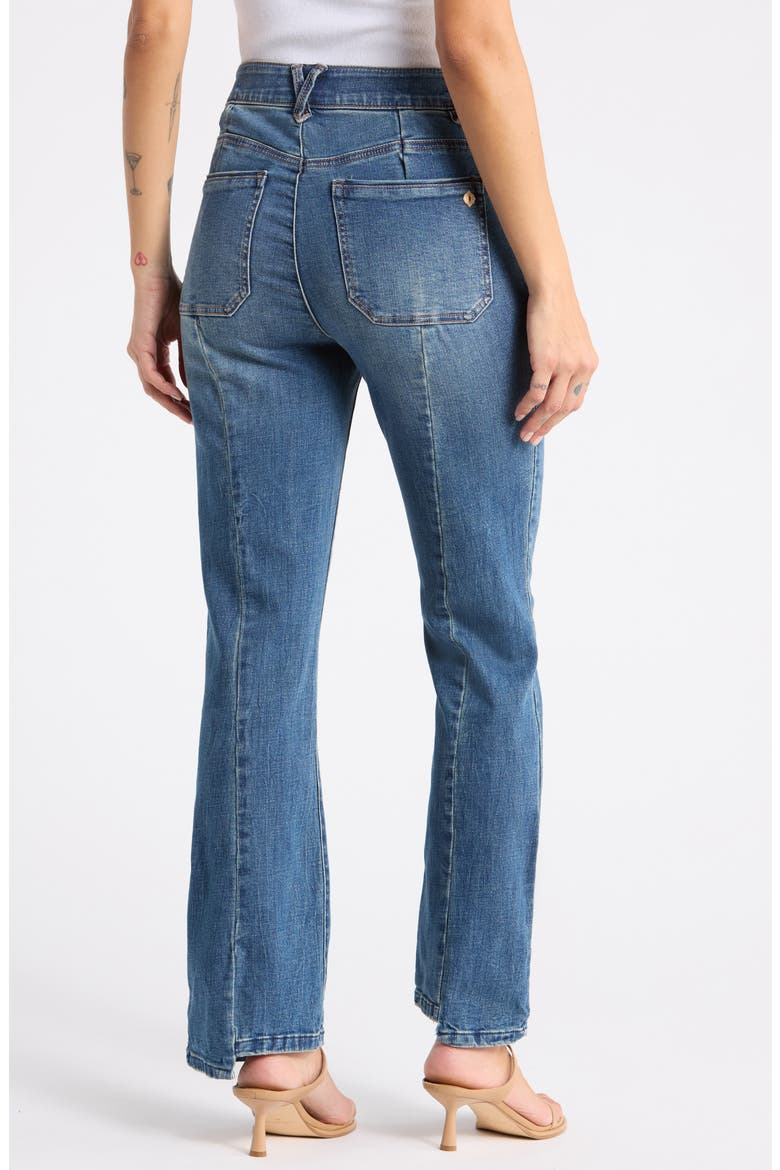 Step Hem Barley Bootleg Jeans, Alternate, color, MID BLUE ARTISINAL