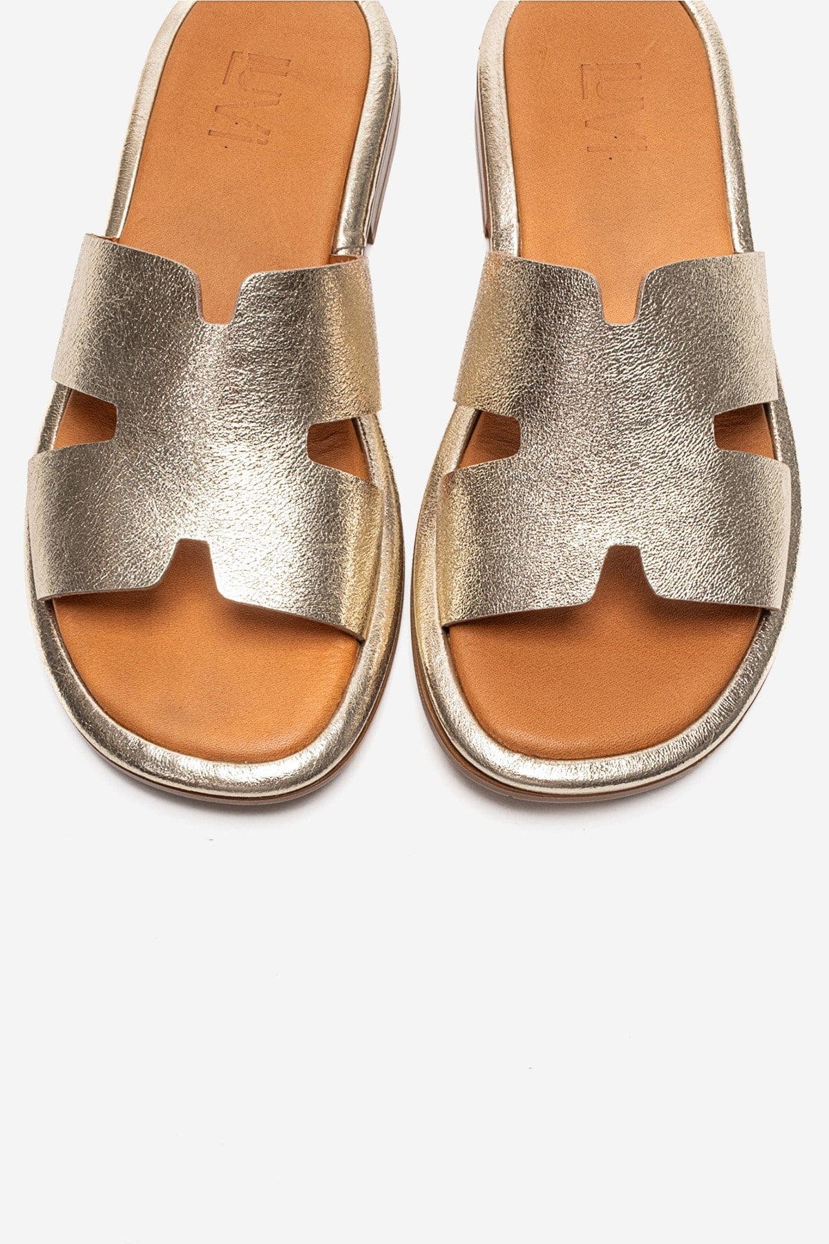 Brio Leather Sandal, Alternate, color, Gold