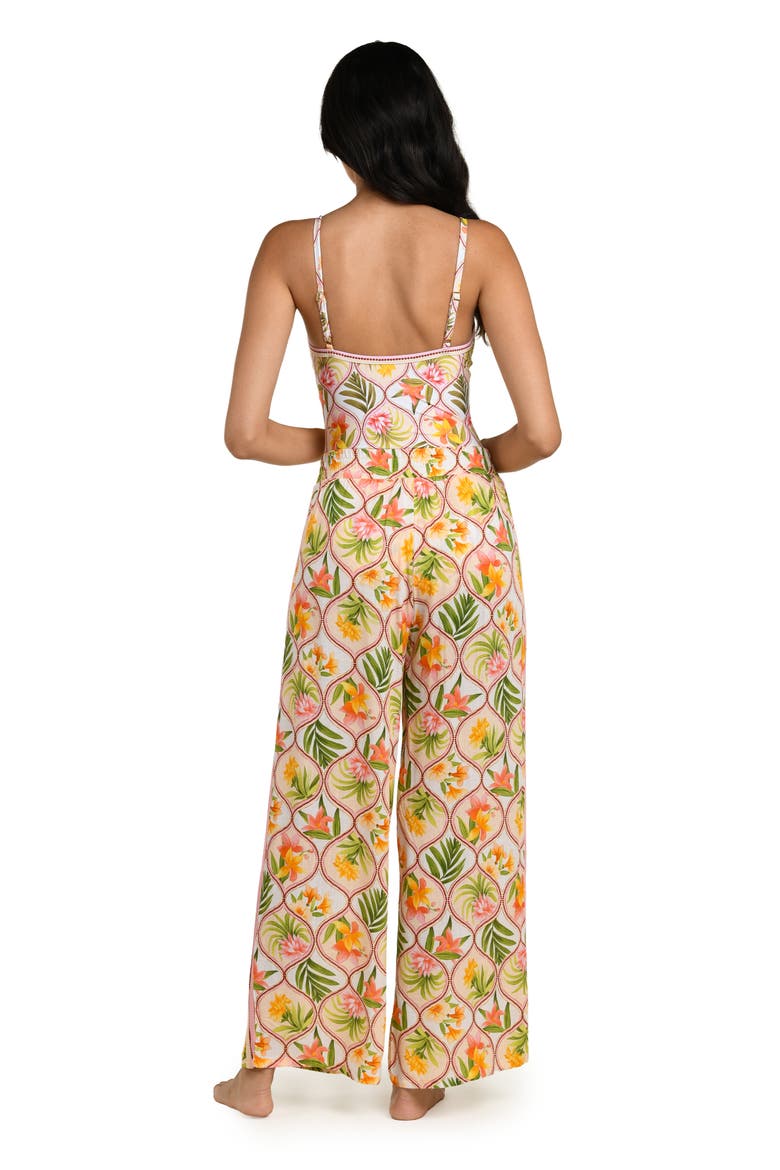 Floral Wide Leg Cover-Up Pants, Alternate, color, WHITE MULTI