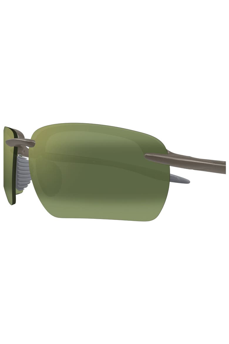 Ho’okipa Ultra G 65mm Oversize PolarizedPlus2® Rectangular Sunglasses, Alternate, color, GREY