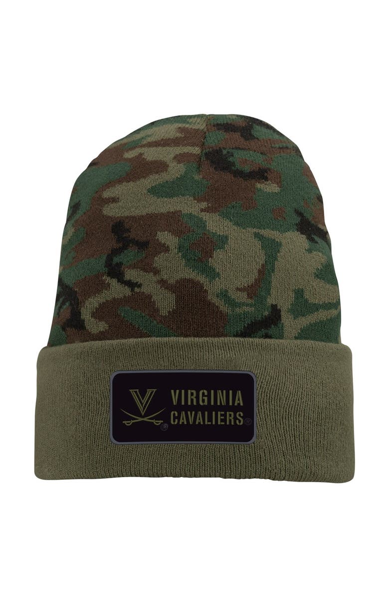 Nike Men's Nike Camo Virginia Cavaliers Military Pack Cuffed Knit Hat, Main, color, Camo