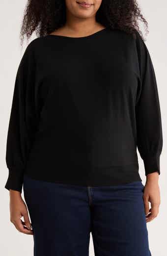 MAX STUDIO Dolman Elbow Sleeve Sweater