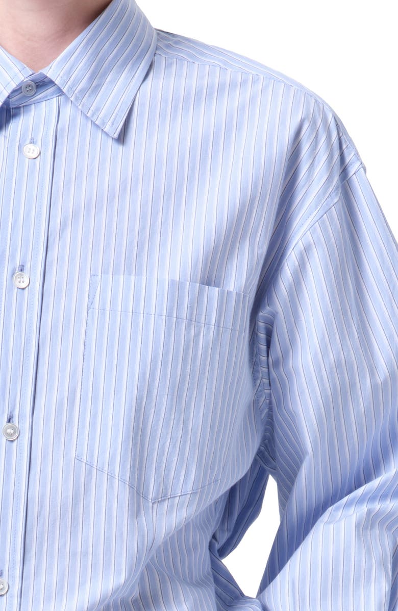 AGOLDE Cinch Stripe Button-Up Shirt, Alternate, color, Webb Stripe