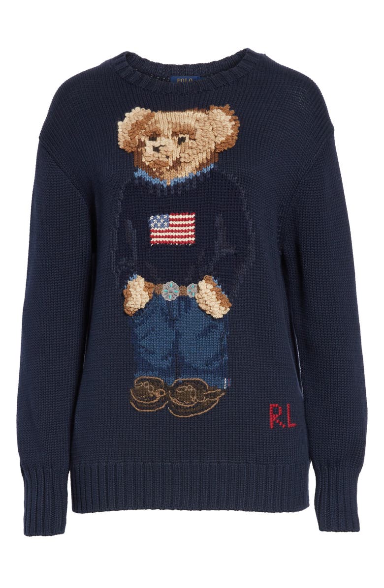 Polo Ralph Lauren Bear Sweater, Alternate, color,