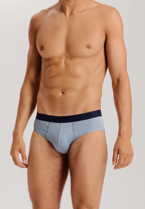 Hanro Cotton Essentials 2-pack Cotton Briefs In Blue
