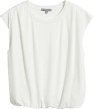 Wit & Wisdom Pleated Cap Sleeve T-Shirt
