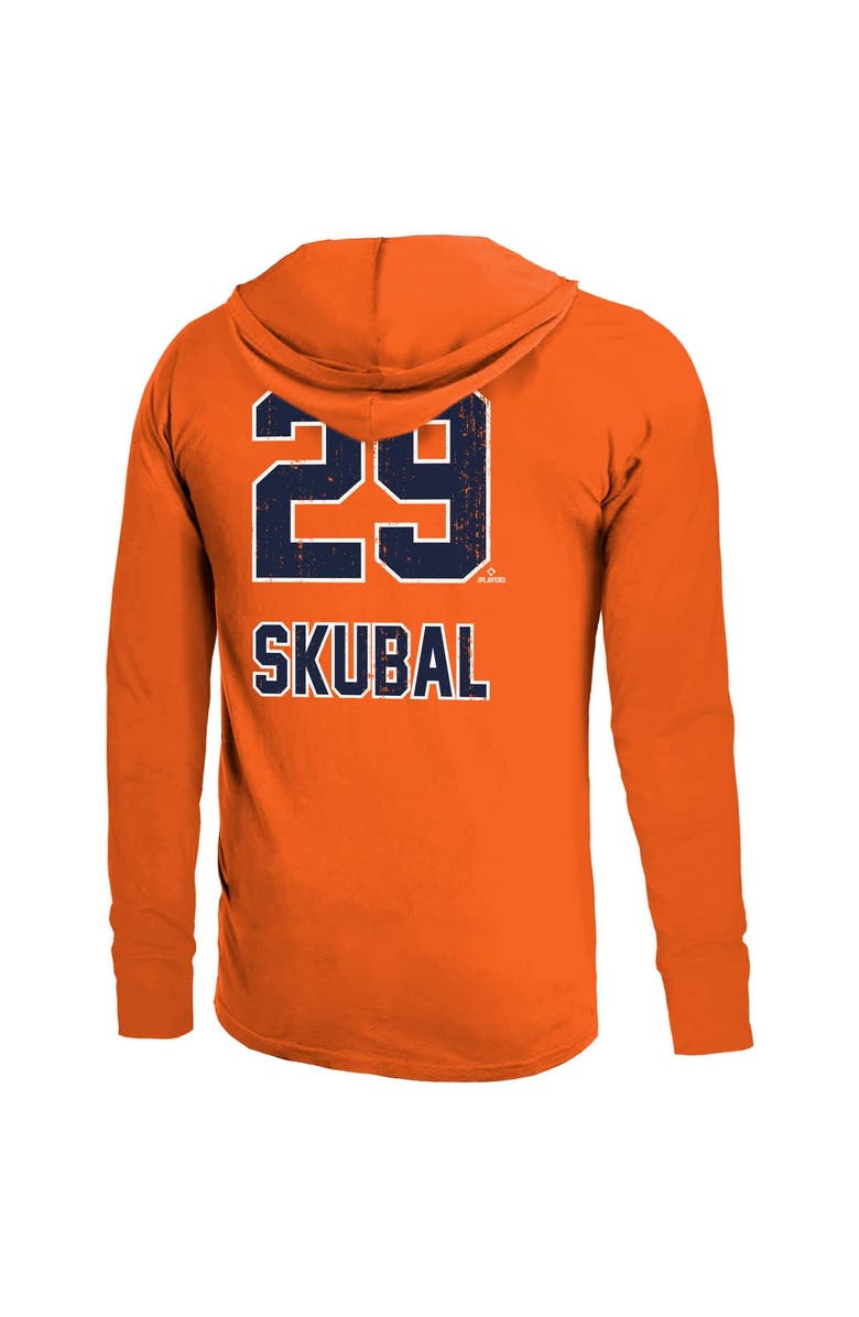 Majestic Threads Men's Majestic Threads Tarik Skubal Orange Detroit Tigers Lightweight Name & Number Hoodie, Alternate, color, Orange