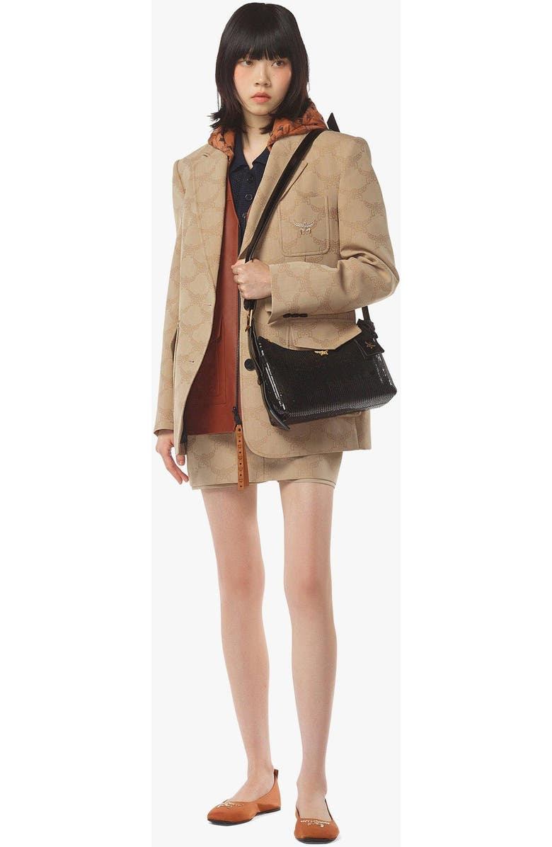 MCM Aren Hobo in Sequin Lamb Leather, Alternate, color,