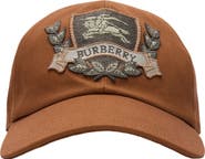 Burberry EKD Crest Gabardine Baseball Cap