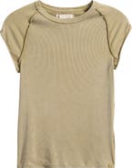 Free People Ever Had Cap Sleeve Cotton T-Shirt