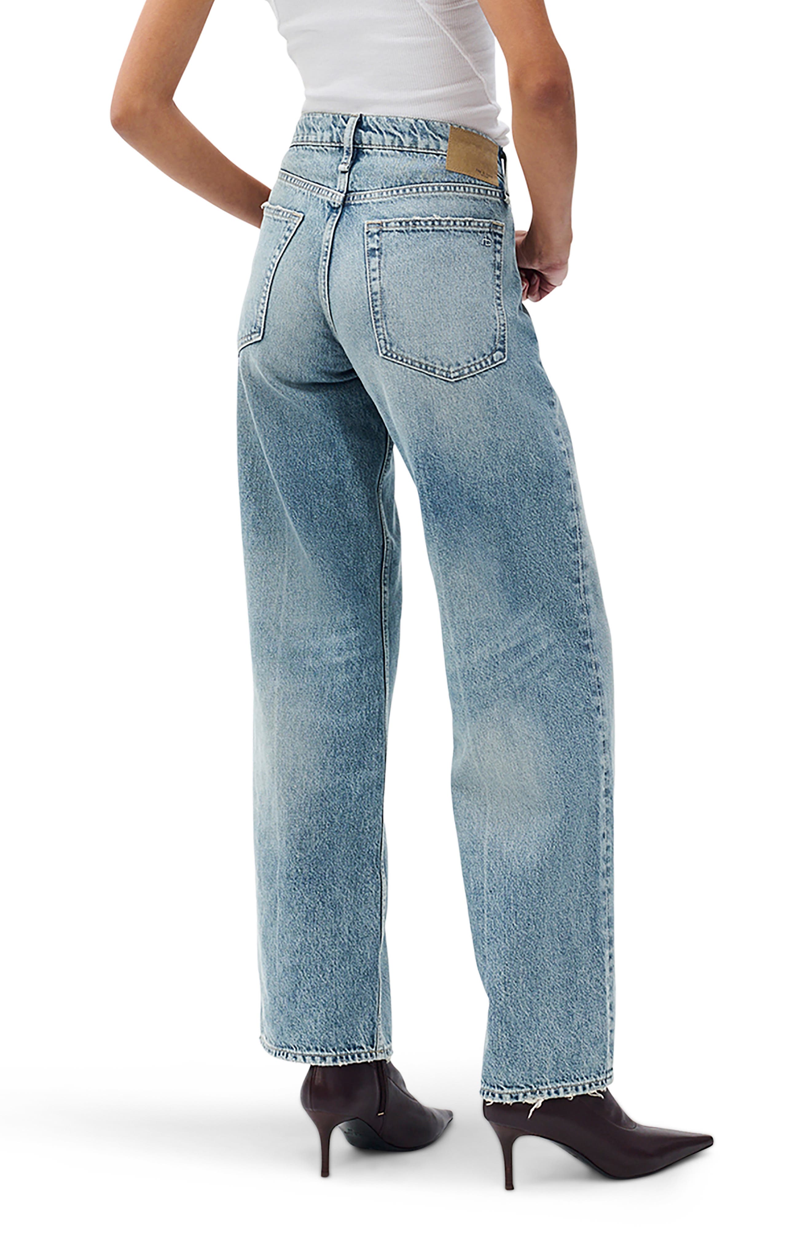 Saige Low Rise Relaxed Straight Jeans - image 2