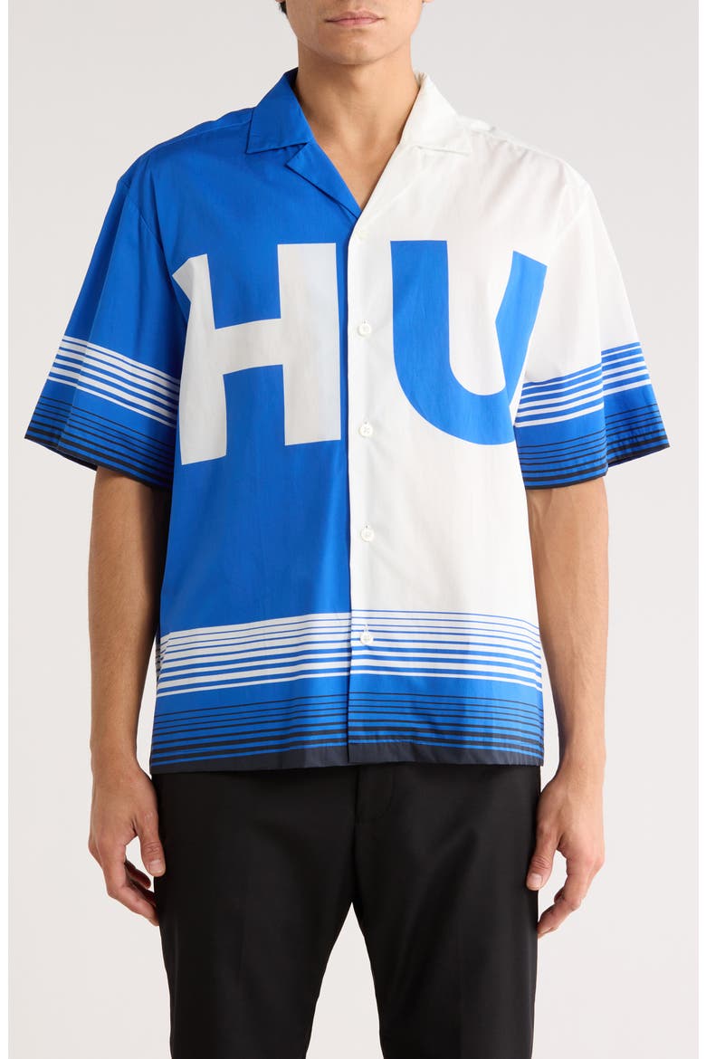 Eligino Button-Up Resort Shirt, Main, color, WHITE