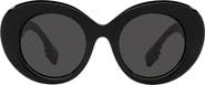 Burberry 49mm Round Sunglasses