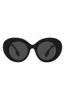 Burberry 49mm Round Sunglasses