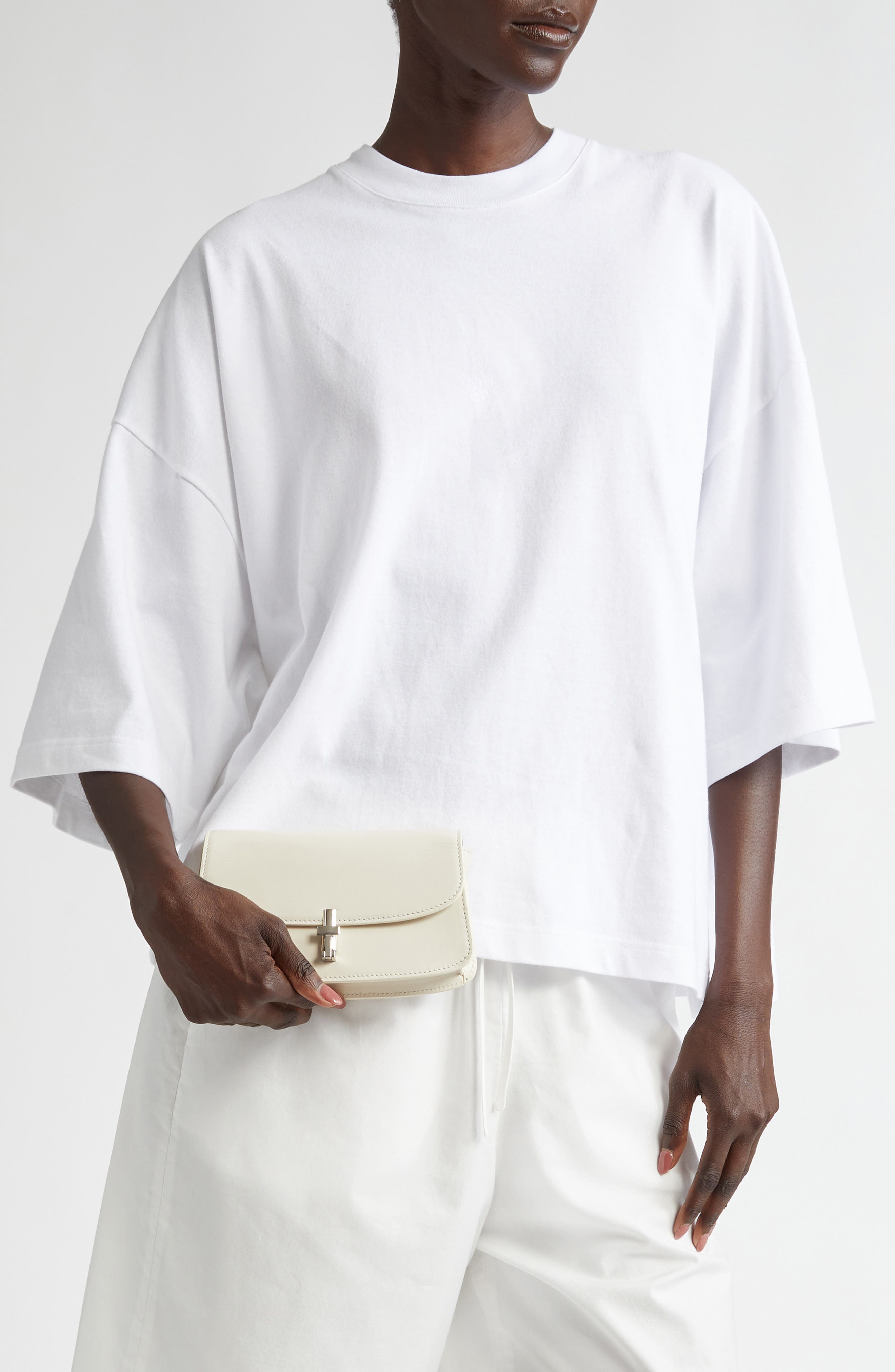 Sofia Leather Crossbody Bag, Alternate, color, IVORY PLD