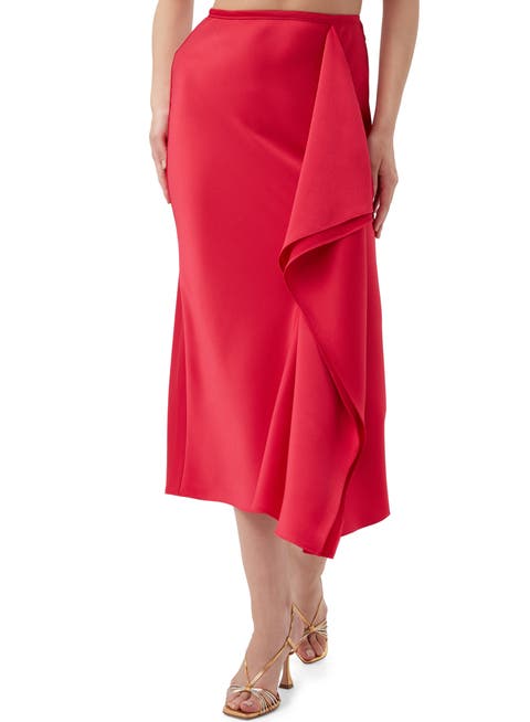 Sahel Satin Midi Skirt