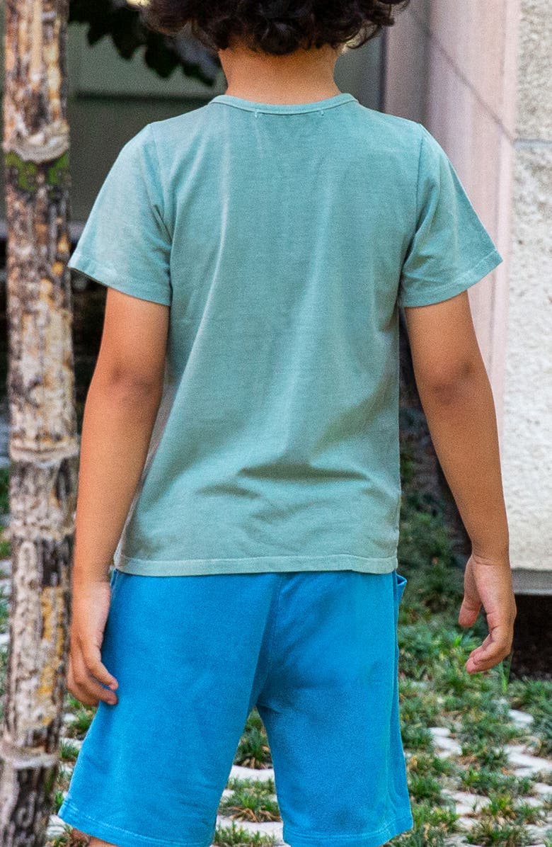 Miki Miette Kids' Pauli Short Sleeve Henley, Alternate, color,