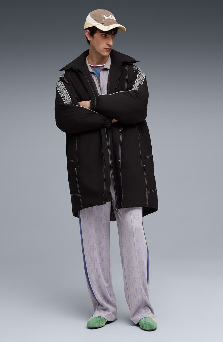 PUMA x KidSuper Long Hooded Nylon Puffern Jacket, Alternate, color, Puma Black