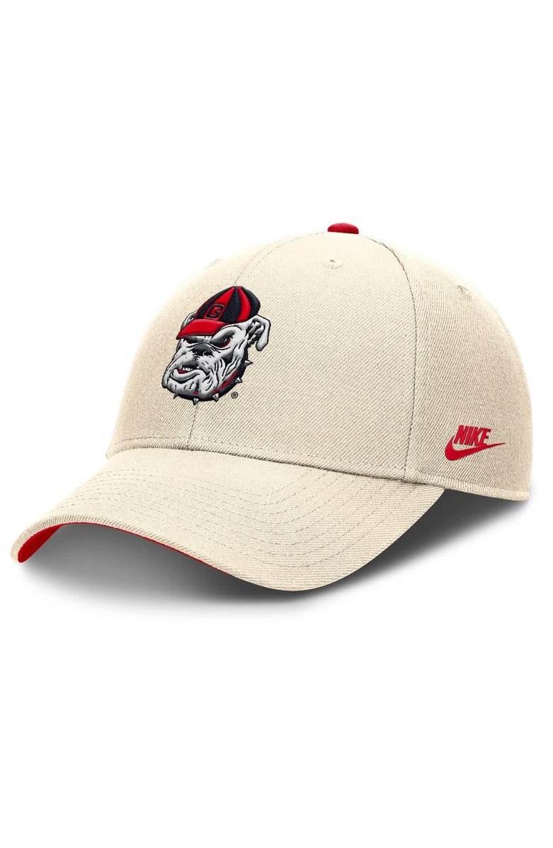 Nike Men's Nike Natural Georgia Bulldogs Rise Legacy Adjustable Hat, Main, color, 