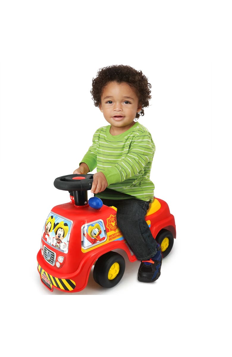 Kiddieland My First Mickey Fire Truck Rideon, Alternate, color, Multicolored