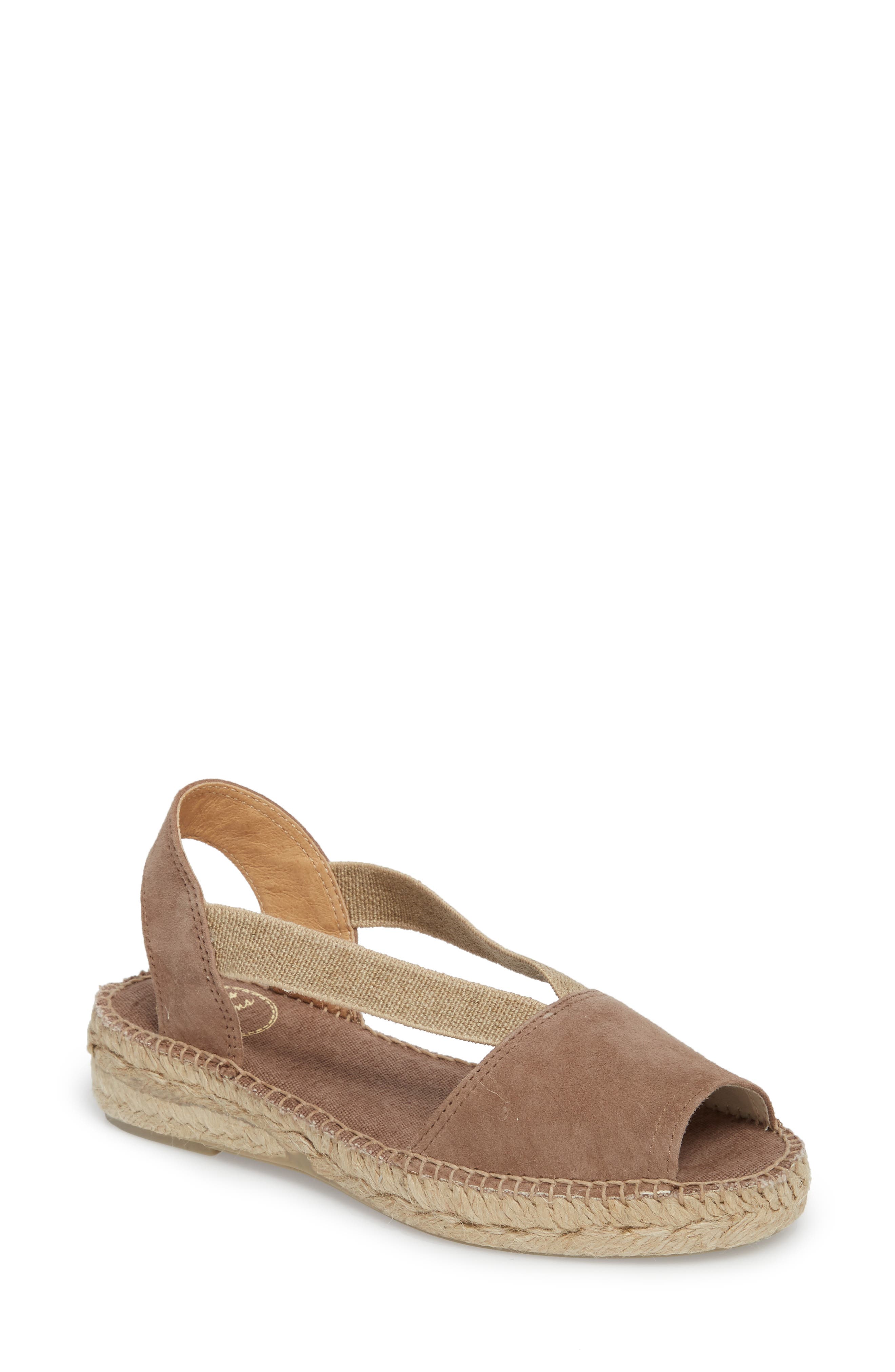 Ella Espadrille Sandal, Main, color, TAUPE SUEDE