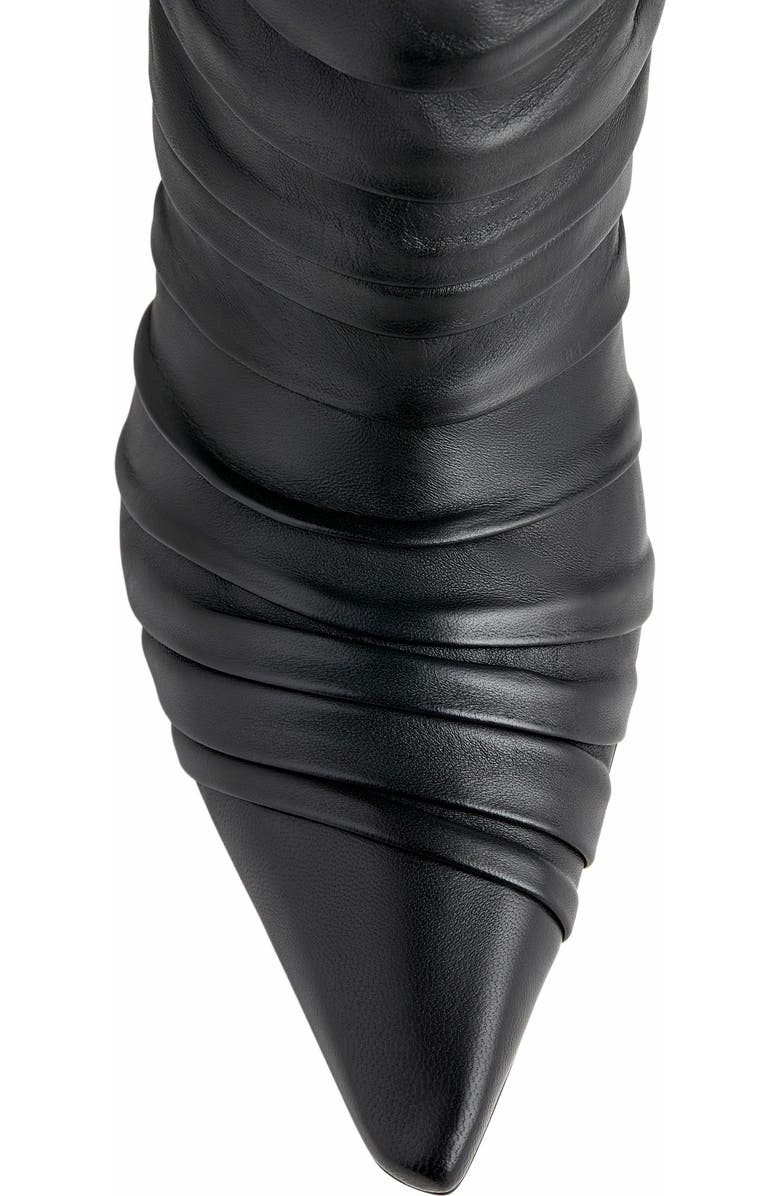 Neil J. Rodgers Plisse Knee Boot, Alternate, color, Black Nappa