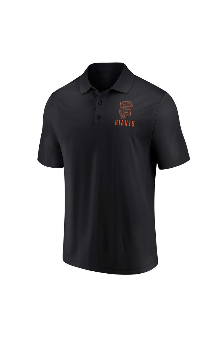 Men's Fanatics Branded Black/White San Francisco Giants Two-Pack Logo Lockup Polo Set, Alternate, color, Black