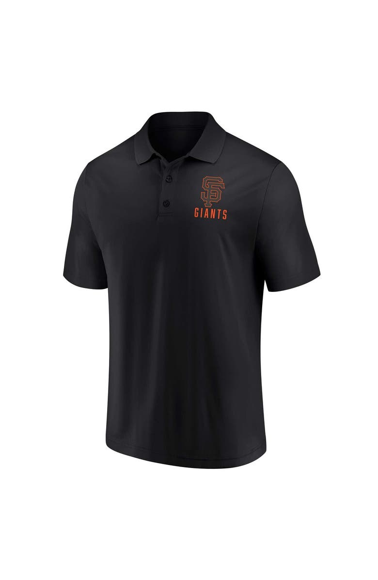 FANATICS Men's Fanatics Branded Black/White San Francisco Giants Two-Pack Logo Lockup Polo Set, Alternate, color, Black