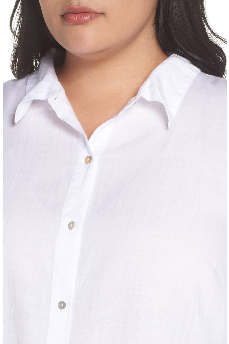 Tencel® Lyocell Shirt, Alternate, color, WHITE
