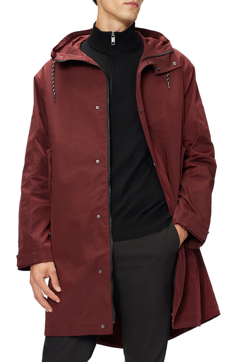Liftie Nylon Parka, Main, color, BURGUNDY