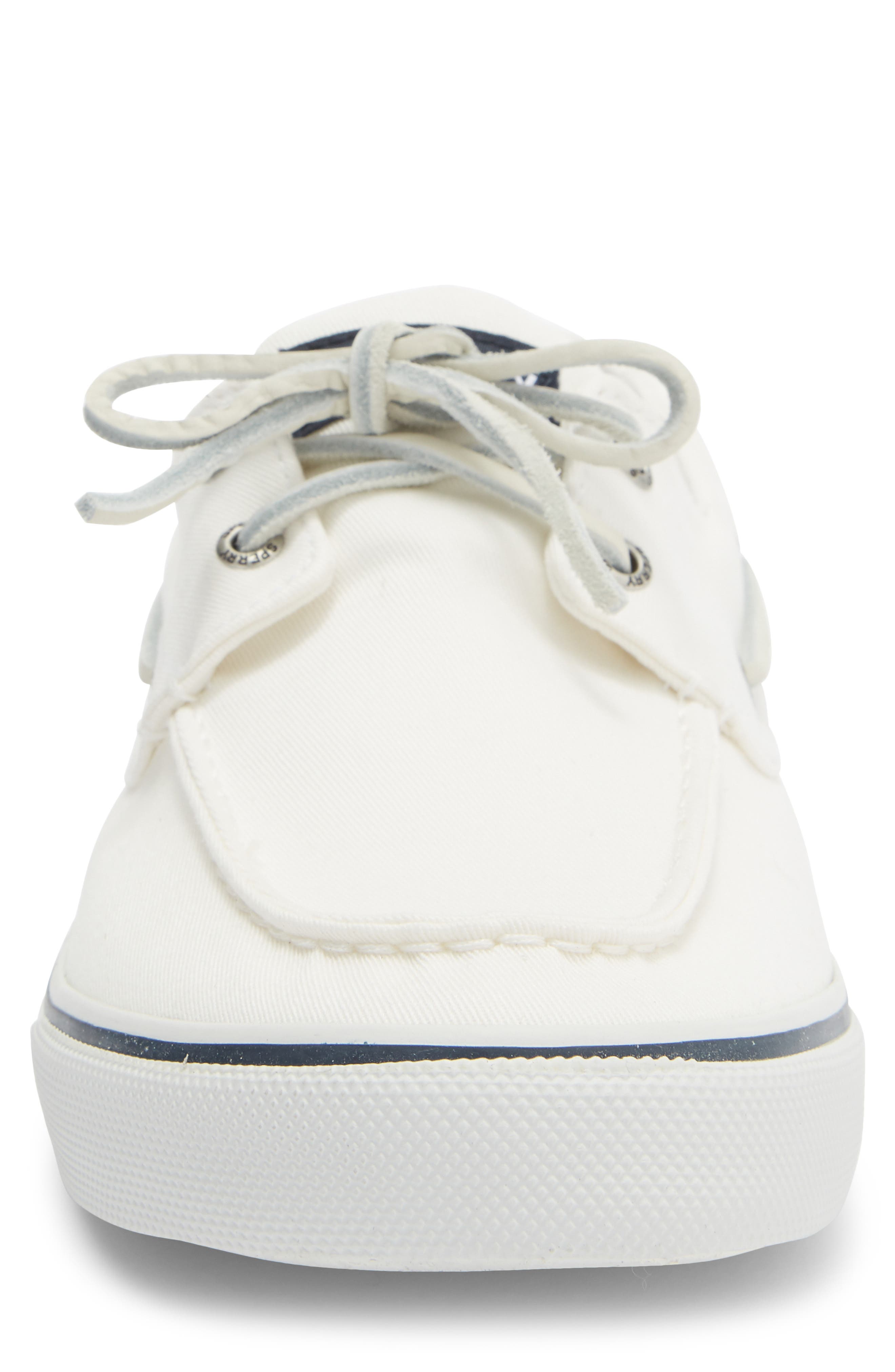 Sperry Bahama II SeaCycled<sup>™</sup> Baja Boat Shoe, Alternate, color, White