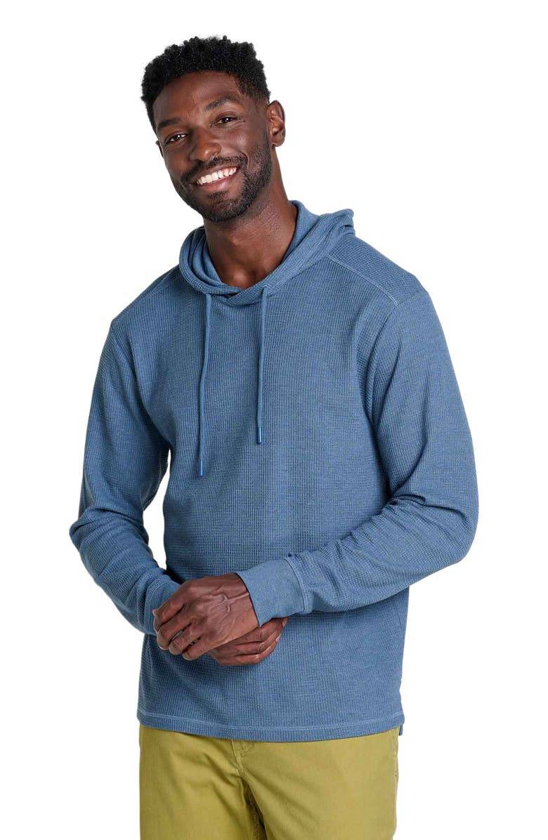 Toad & Co Framer II Long Sleeve Hoodie, Main, color, Pacific Blue