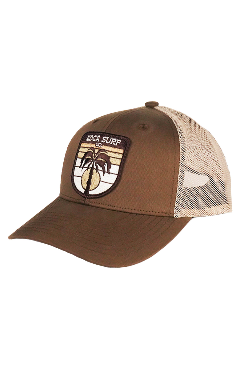 Everyday California 19th Street Snapback Hat, Main, color, Brown / Khaki