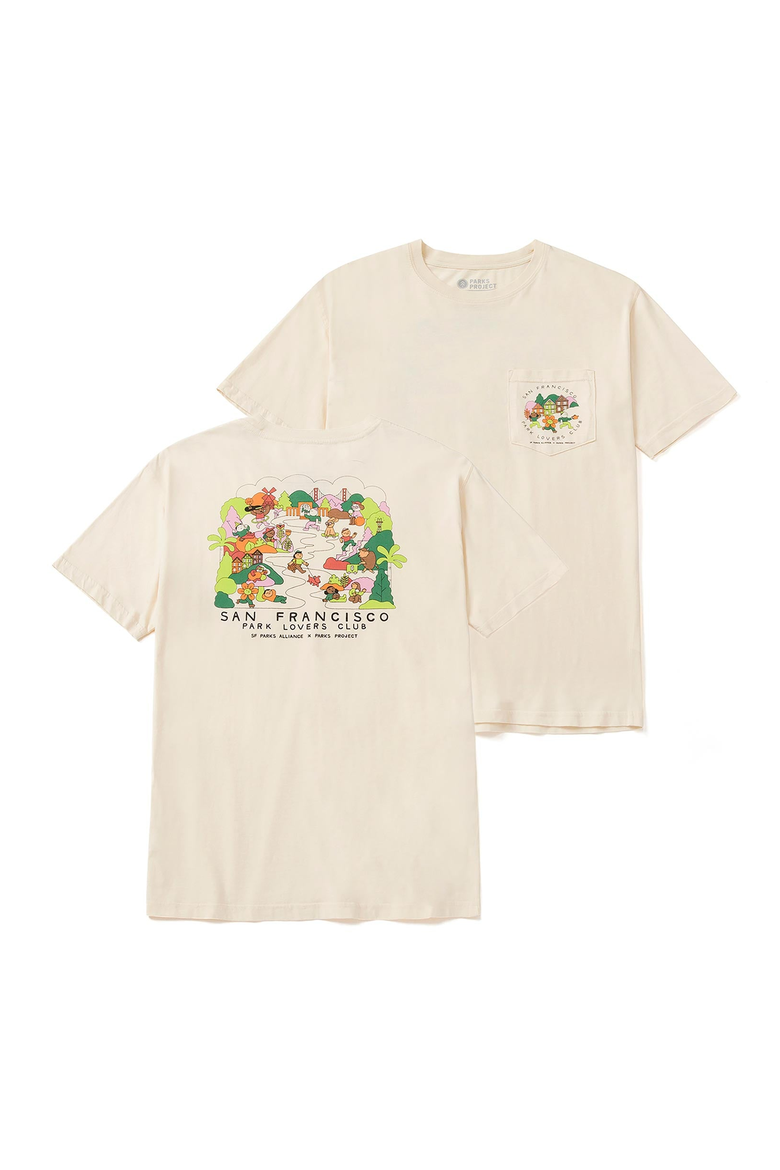 San Francisco Park Alliance Park Lovers Pocket Tee, Main, color, NATURAL
