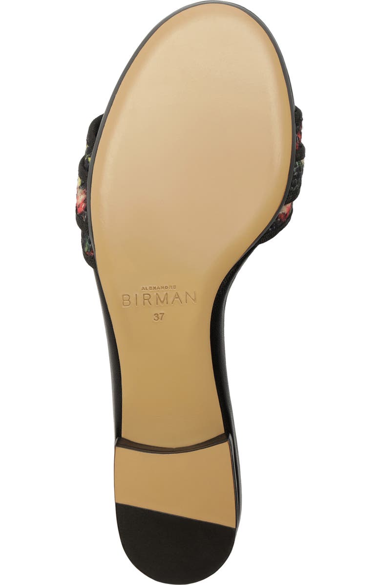 Alexandre Birman x Agua by Agua Bendita Grosgrain Raffia Slide Sandal, Alternate, color, Paramo Tonia/ Black