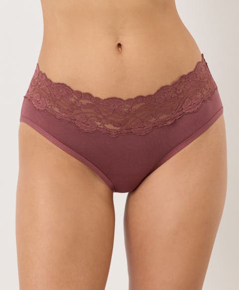 Lace Waist Brief 3-Pack Made With Organic Cotton