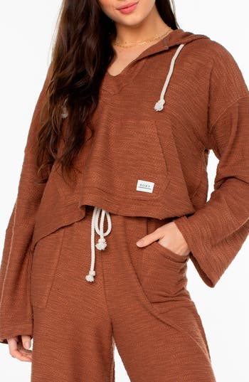 Roxy Rich Coast Hoodie In Brown