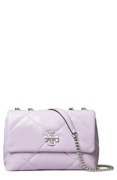 Small Kira Diamond Quilted Convertible Leather Shoulder Bag