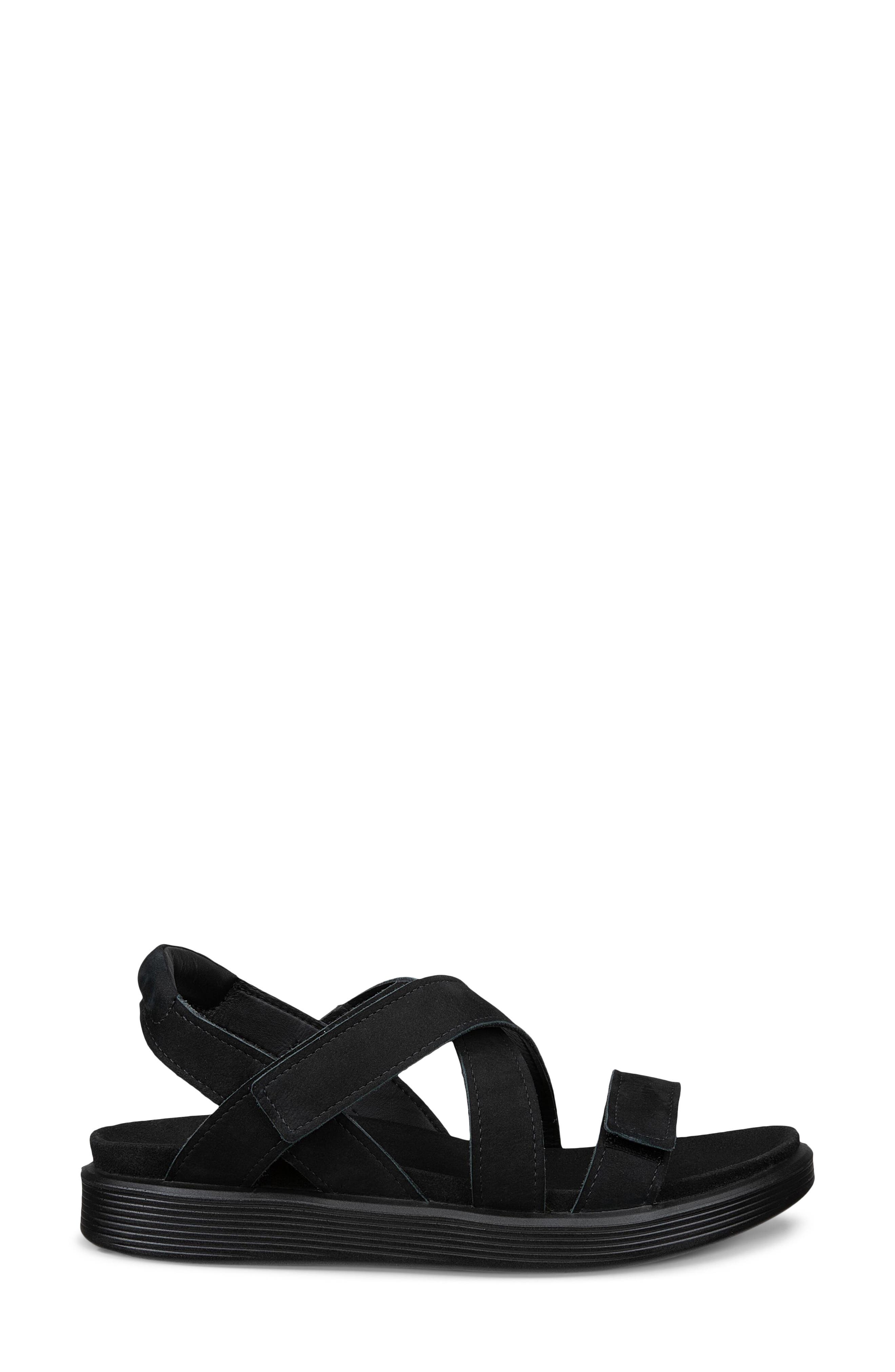 ECCO Soft Cross Strap Sandal, Alternate, color, 