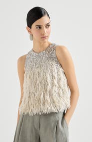 Brunello Cucinelli Dazzling dégradé top