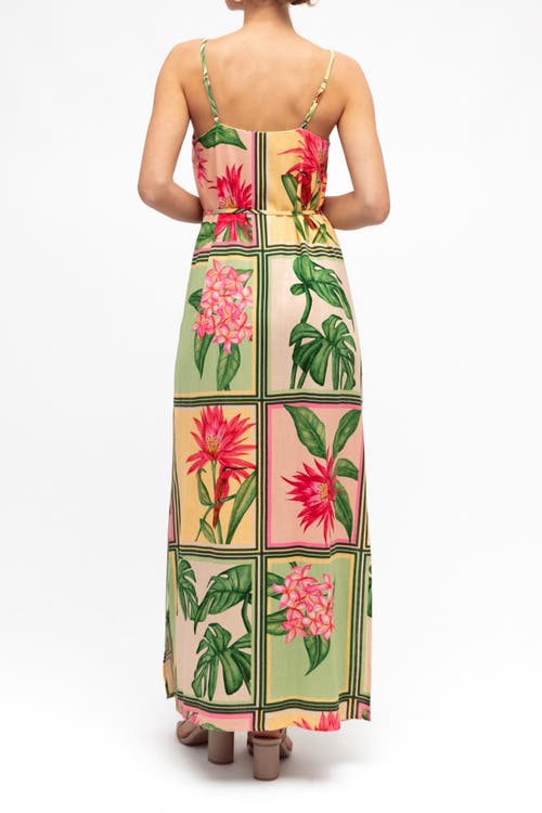 White Closet Paradise Maxi Dress In Green