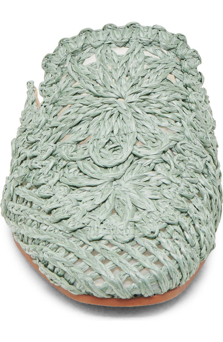 Dolce Vita Diya Raffia Mule, Alternate, color, Light Sage Macrame