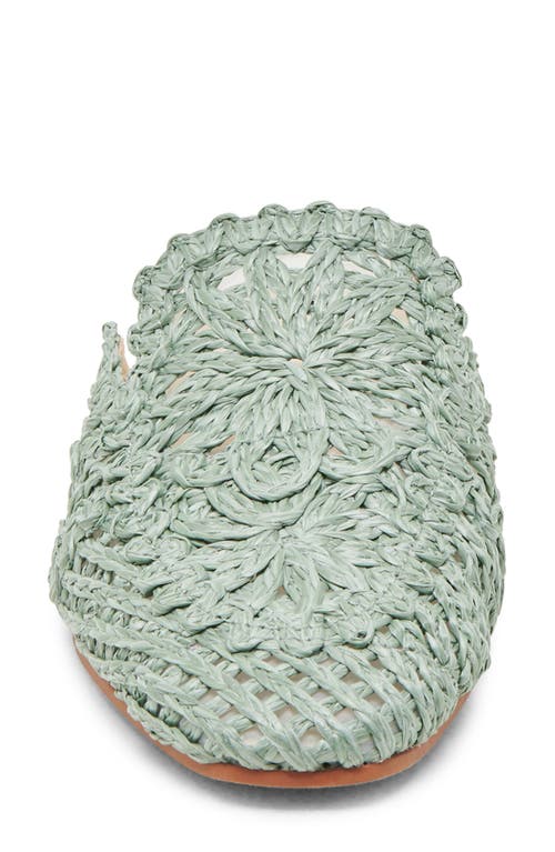 Dolce Vita Diya Raffia Mule In Light Sage Macrame