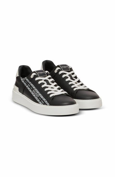 B-Court Printed Calfskin Trainers