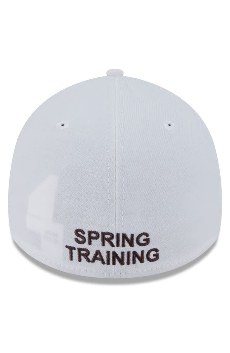 New Era Men's New Era  White/Dark Brown San Diego Padres 2025 Spring Training Landscape 39THIRTY Flex Hat, Alternate, color, 